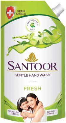 Santoor Gentle Hand Wash Fresh 750ml